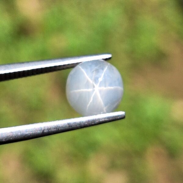 4.03 cts Natural Star Sapphire Unheated Gray Cabochon Cut - Image 6