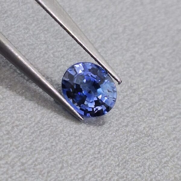 Blue Sapphire Natural 0.74 Cts. | Certified | Shape Oval | Sri Lanka - Image 2