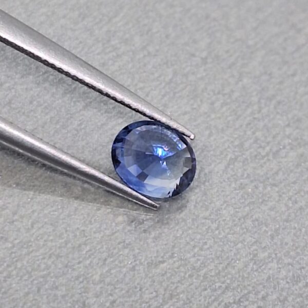 Blue Sapphire Natural 0.74 Cts. | Certified | Shape Oval | Sri Lanka - Image 5