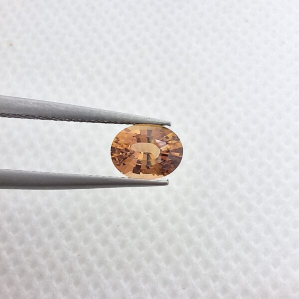 0.89 CT Padparadscha Sapphire Oval Natural Unheated - Image 4