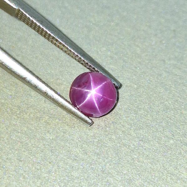 Natural Star Ruby-Ceylon Certified | Oval Cabochon 1.76 Cts. - Image 7