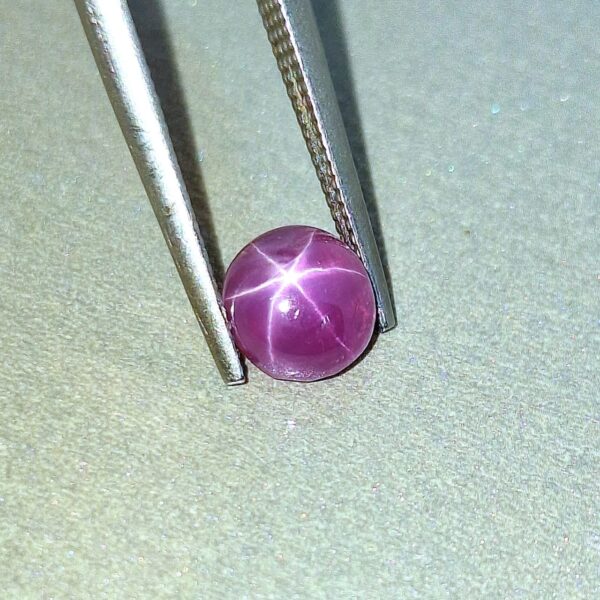 Natural Star Ruby-Ceylon Certified | Oval Cabochon 1.76 Cts. - Image 5