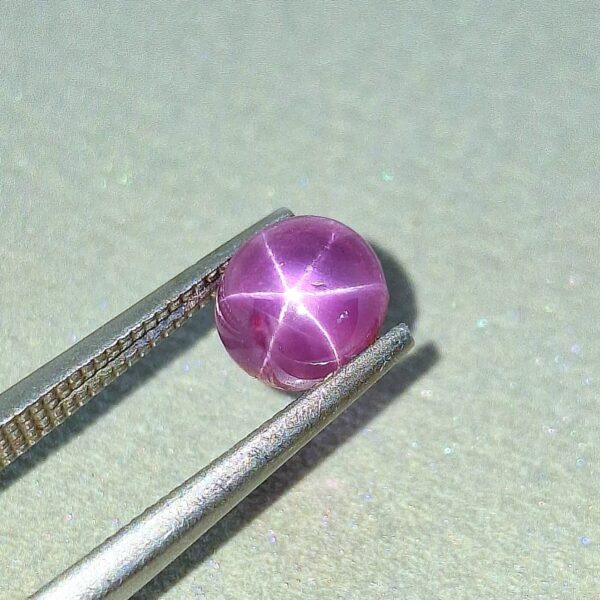 Natural Star Ruby-Ceylon Certified | Oval Cabochon 1.76 Cts. - Image 3